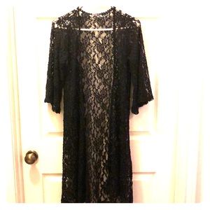 Lace Maxi Kimono